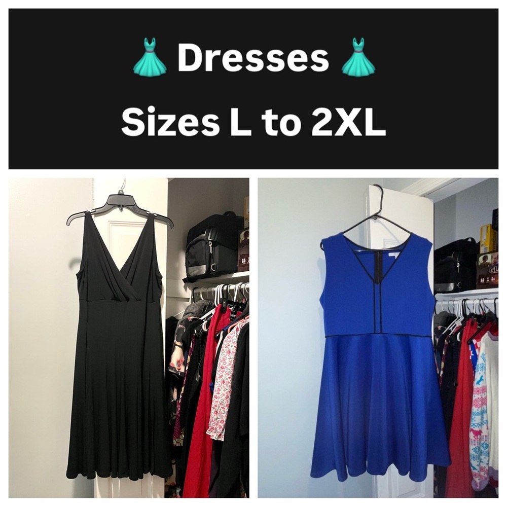 DRESSES - SIZES LARGE TO 2XL